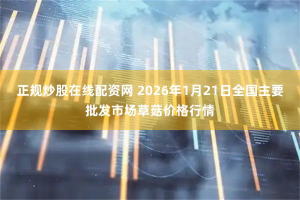 正规炒股在线配资网 2026年1月21日全国主要批发市场草菇价格行情
